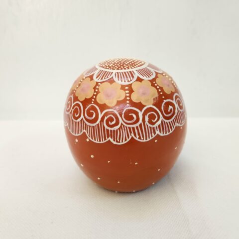 Bola Decorativa Cerâmica Jequitinhonha – Terracota