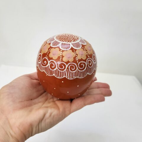 Bola Decorativa Cerâmica Jequitinhonha – Terracota