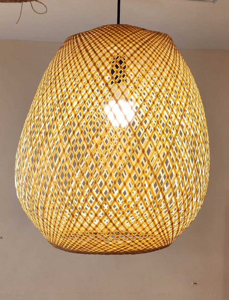 Luminária de Palha Baniwa - G - Imaterial Artesanato Brasileiro