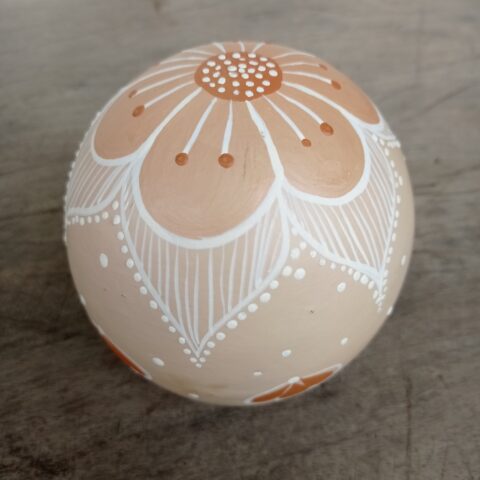 Bola Decorativa Cerâmica Jequitinhonha – Areia