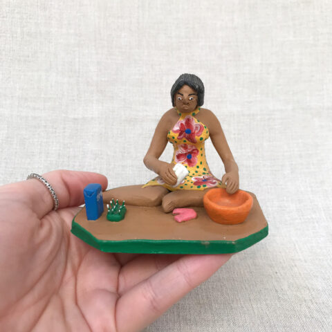 Miniatura Família Vitalino – Lavadeira