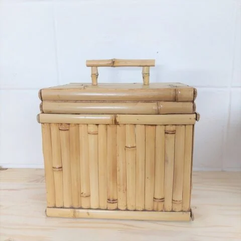 Caixa Decorativa de Bambu – M