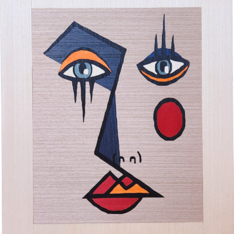Painel marchetaria geométrica – Picasso