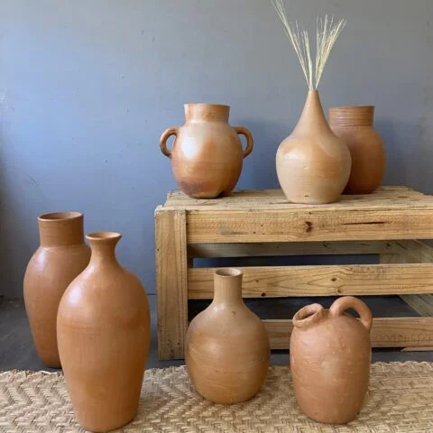 Vaso Cerâmica 2 alças Natural