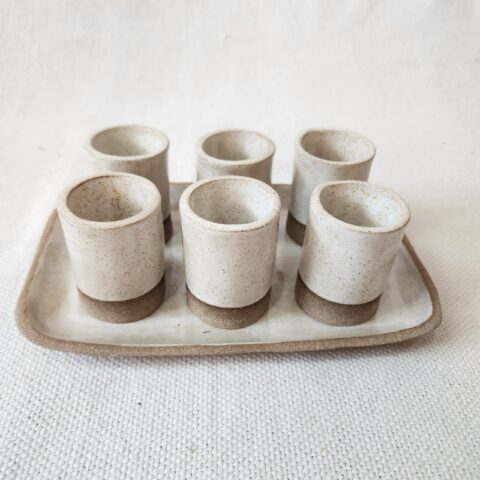 Conjunto de Café de Cerâmica Branco – Fabi Gracioli