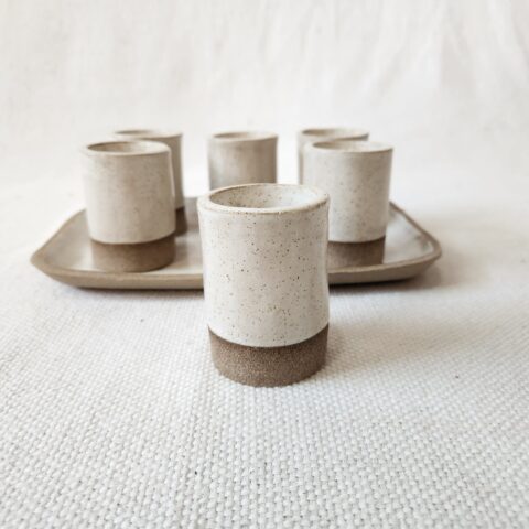 Conjunto de Café de Cerâmica Branco – Fabi Gracioli