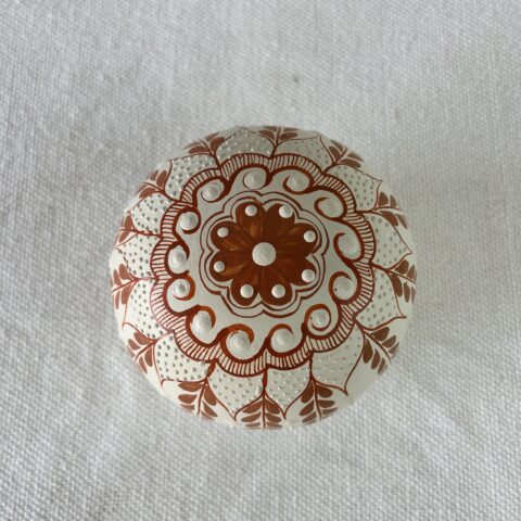 Bola Decorativa Cerâmica Jequitinhonha G – Branca