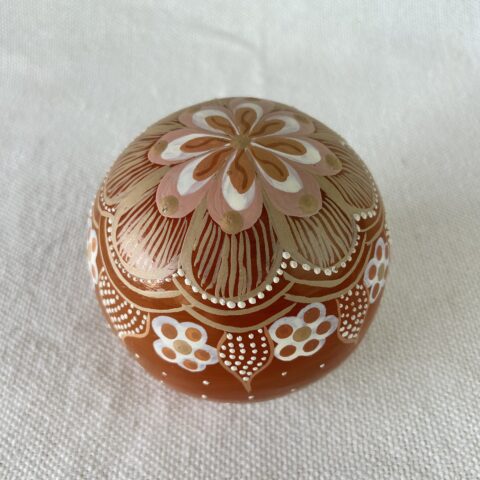 Bola Decorativa Cerâmica Jequitinhonha M – Terracota