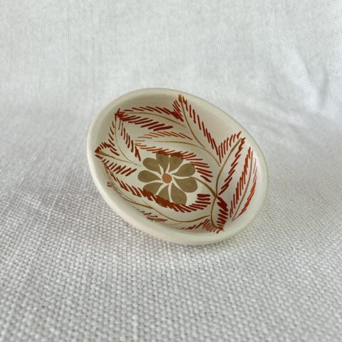 Tigelinha de Cerâmica Jequitinhonha Oval P – Branca