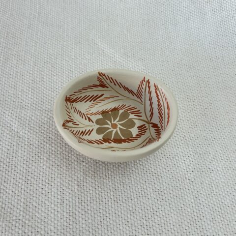 Tigelinha de Cerâmica Jequitinhonha Oval P – Branca