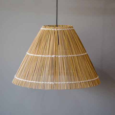 Luminária Pendente de Palha Natural – Oca (M)