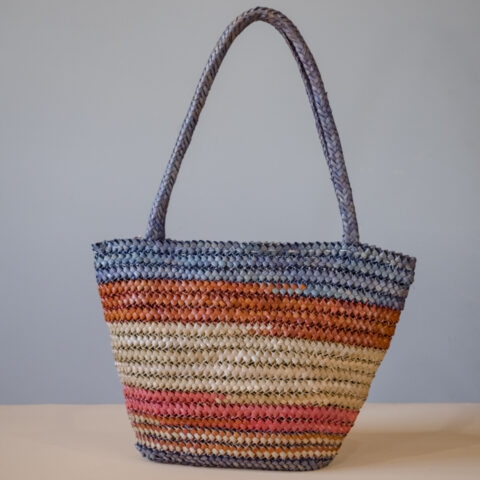 Bolsa de Palha Colorida