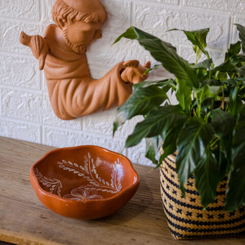 Prato Moranga de Cerâmica Jequitinhonha – Terracota