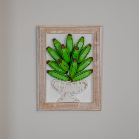 Quadro de madeira Banana Verde G