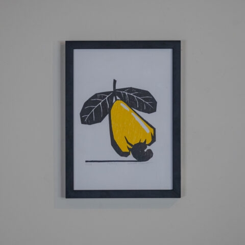 Quadro Xilogravura Manoel Rufino: Caju (P)