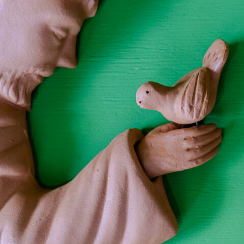 São Francisco de cerâmica parede
