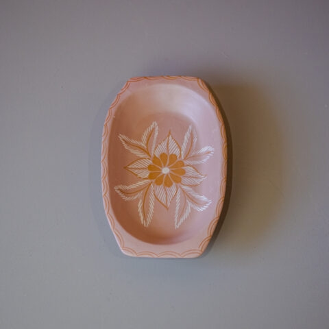 Travessa de Cerâmica Jequitinhonha – Rosa