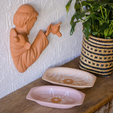 Travessa de Cerâmica Jequitinhonha – Rosa