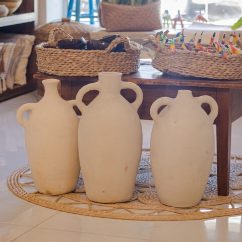 Vaso de Cerâmica Branco – G3