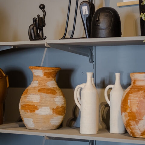 Vaso de Cerâmica Mesclado Bojudo – V1