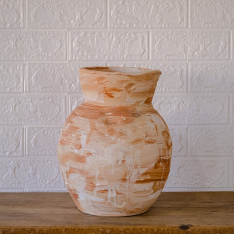Vaso de Cerâmica Mesclado Bojudo – V4