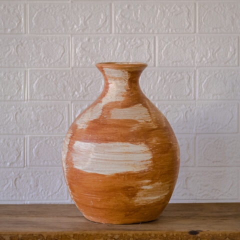 Vaso de Cerâmica Mesclado Bojudo – V5