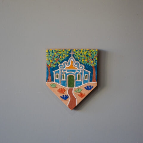 Bandeirola de Cerâmica Jan Araújo – Igreja Azul