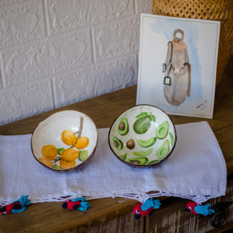Cuia estampada – Abacate