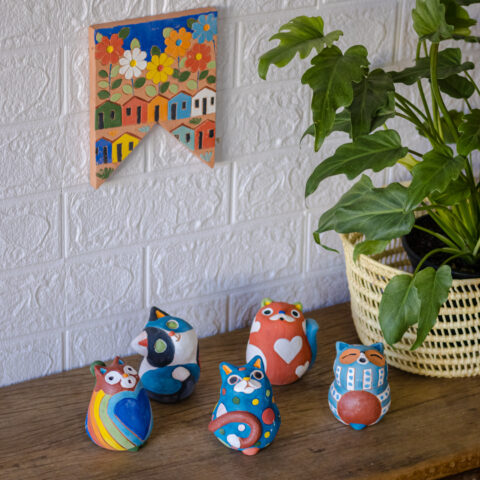 Escultura Gato de Cerâmica Jan Araújo – G2