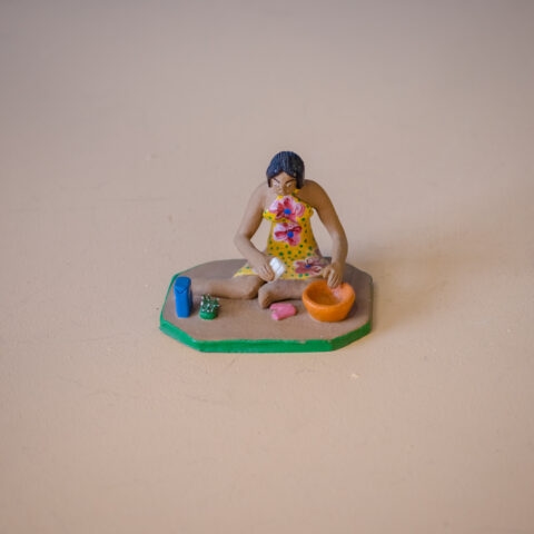 Miniatura Família Vitalino – Lavadeira