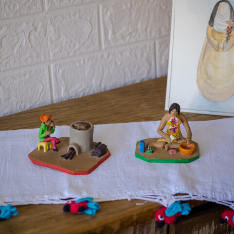 Miniatura Família Vitalino – Lavadeira