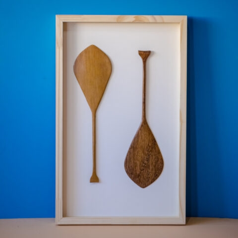 Quadro Elementos Indígenas de madeira – Acari