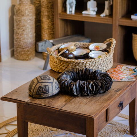 Colar Decorativo Cuia Preta