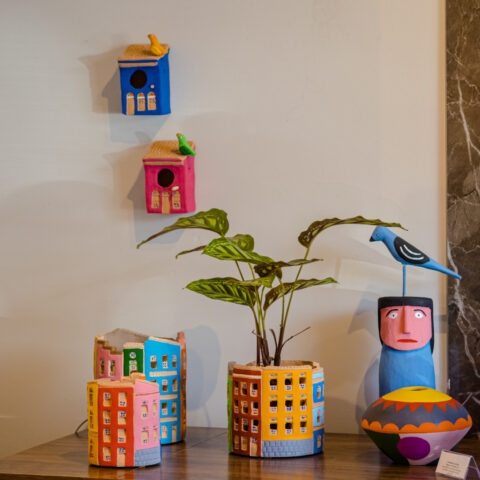 Casa de Passarinho para parede – Azul Royal