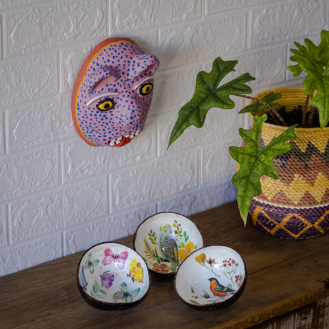 Cuia estampada – Borboleta