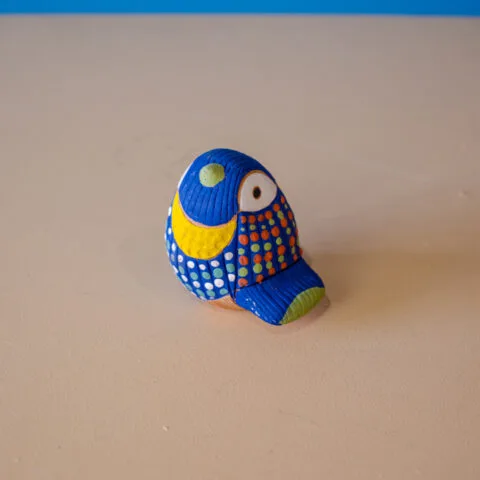 Escultura Passarinho de Cerâmica Jan Araújo – P35