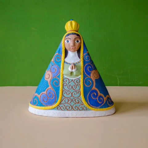 Escultura de Cerêmica Nossa Senhora Jan Araujo