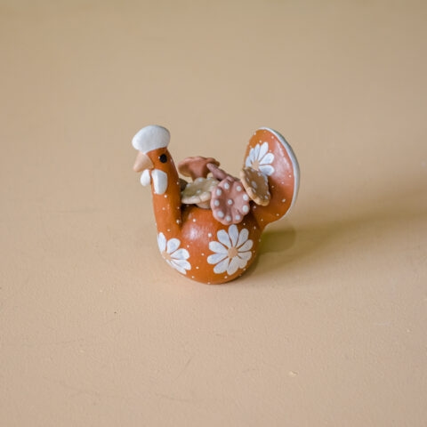 Galinha Cerâmica Jequitinhonha P – Terracota