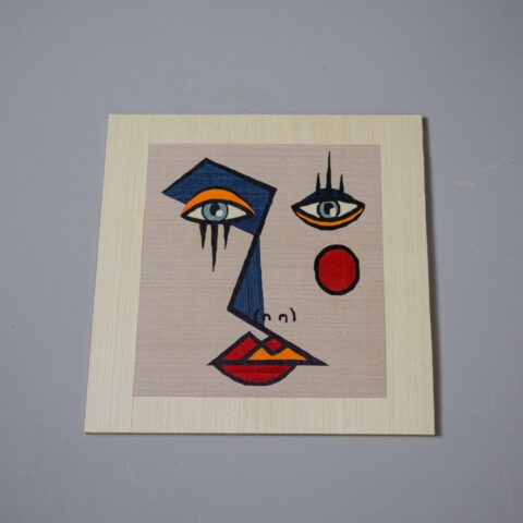 Painel marchetaria geométrica – Picasso