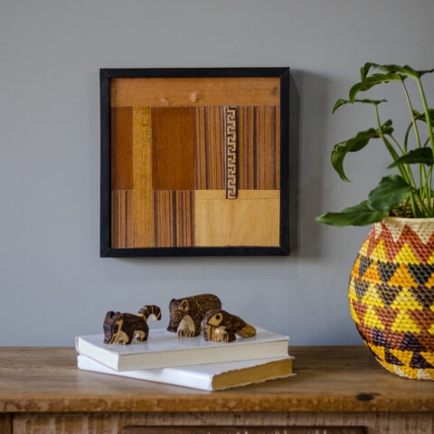 Quadro Marchetaria Geométrica – Equilíbrio