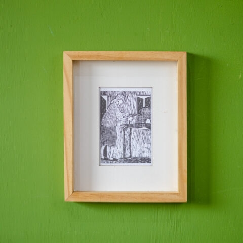 Quadro Xilogravura Francorli: Fogão à Lenha
