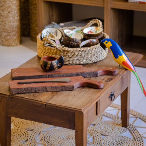 Tábua Amazônica em Marchetaria Vinho – P