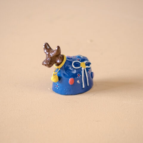 Boizinho de Cerâmica Mestre Luiz Antônio – Azul