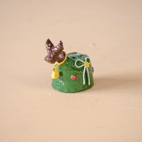 Boizinho de Cerâmica Mestre Luiz Antônio – Verde