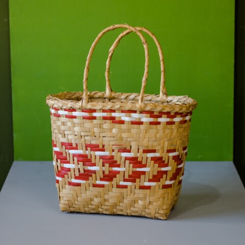 Bolsa de Palha Indígena – Vermelho e Branco