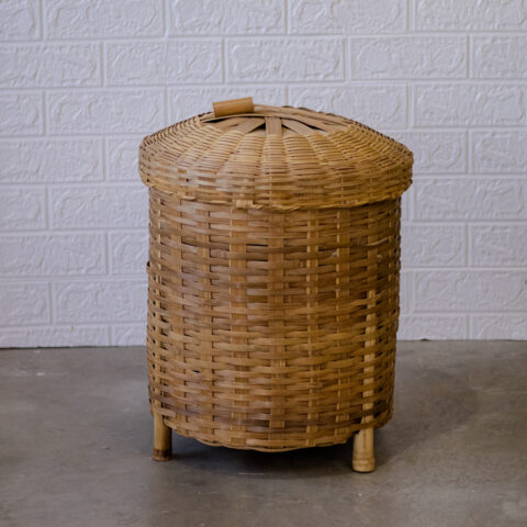 Cesto de Bambu com Tampa