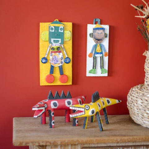 Boneco de Parede Amarelo Getúlio Damadio