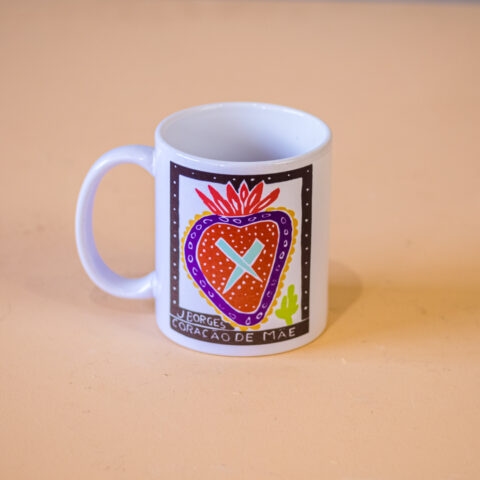 Caneca Xilogravura J. Borges Coração de Mãe