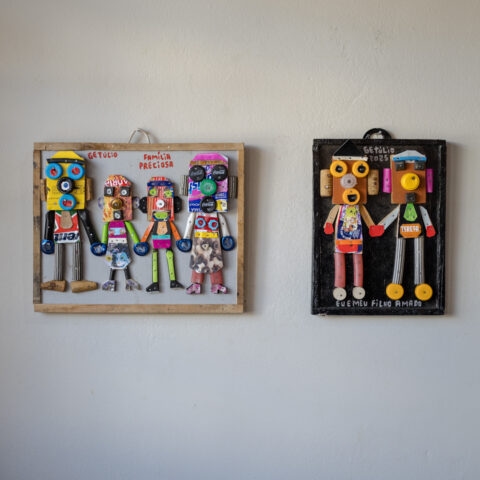Quadro Getúlio Damadio: Eu e Meu Filho Amado