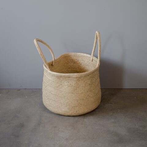 Cesto Redondo de Palha – Natural